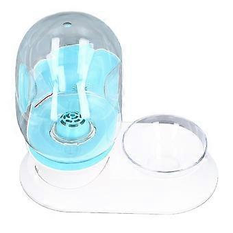 Pet Water Dispenser Automatic Drinking Bowl 2.8L Capacity Snail Shape Feeder Blue