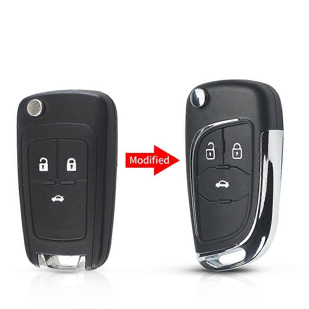 10pcs Modified Folding Car Key Case For Chevrolet Lova Sail Aveo Cruze For Opel HU100 Blade