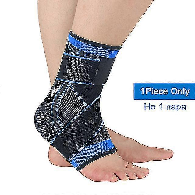 1pc 3d Pressurized Bandage Ankle Support Wrist Sports Gym Badminton Ankle Brace Protector Foot Strap Sleeves Belt Elastic