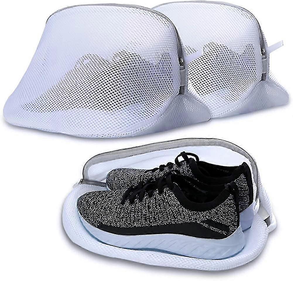 Ensemble de 3 sacs de lavage de chaussures, filet à linge avec fermeture à glissière pour machine à laver mesh