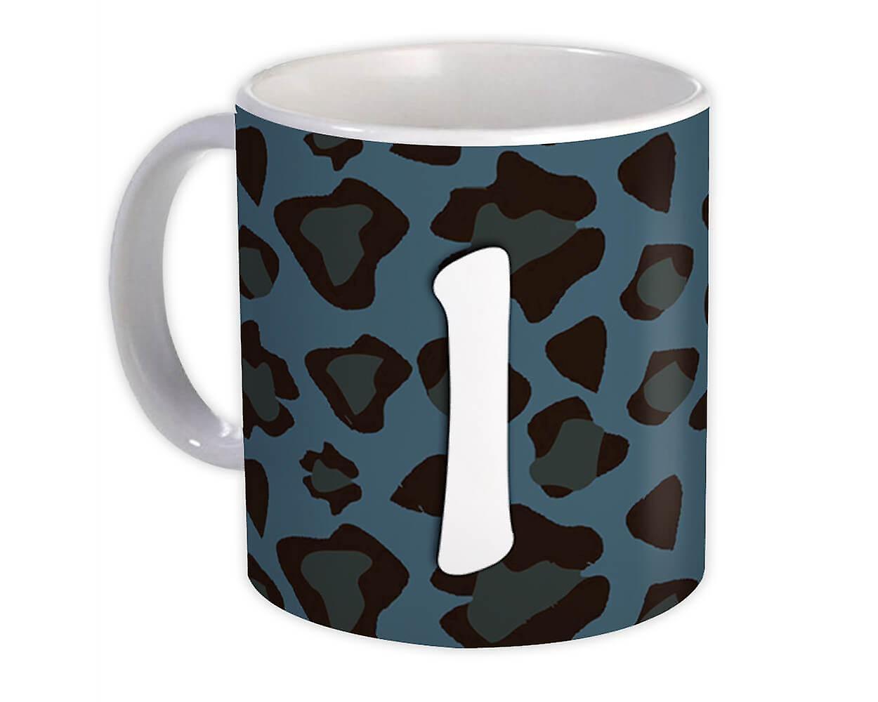 Presentmugg: Monogram Brev I Blå