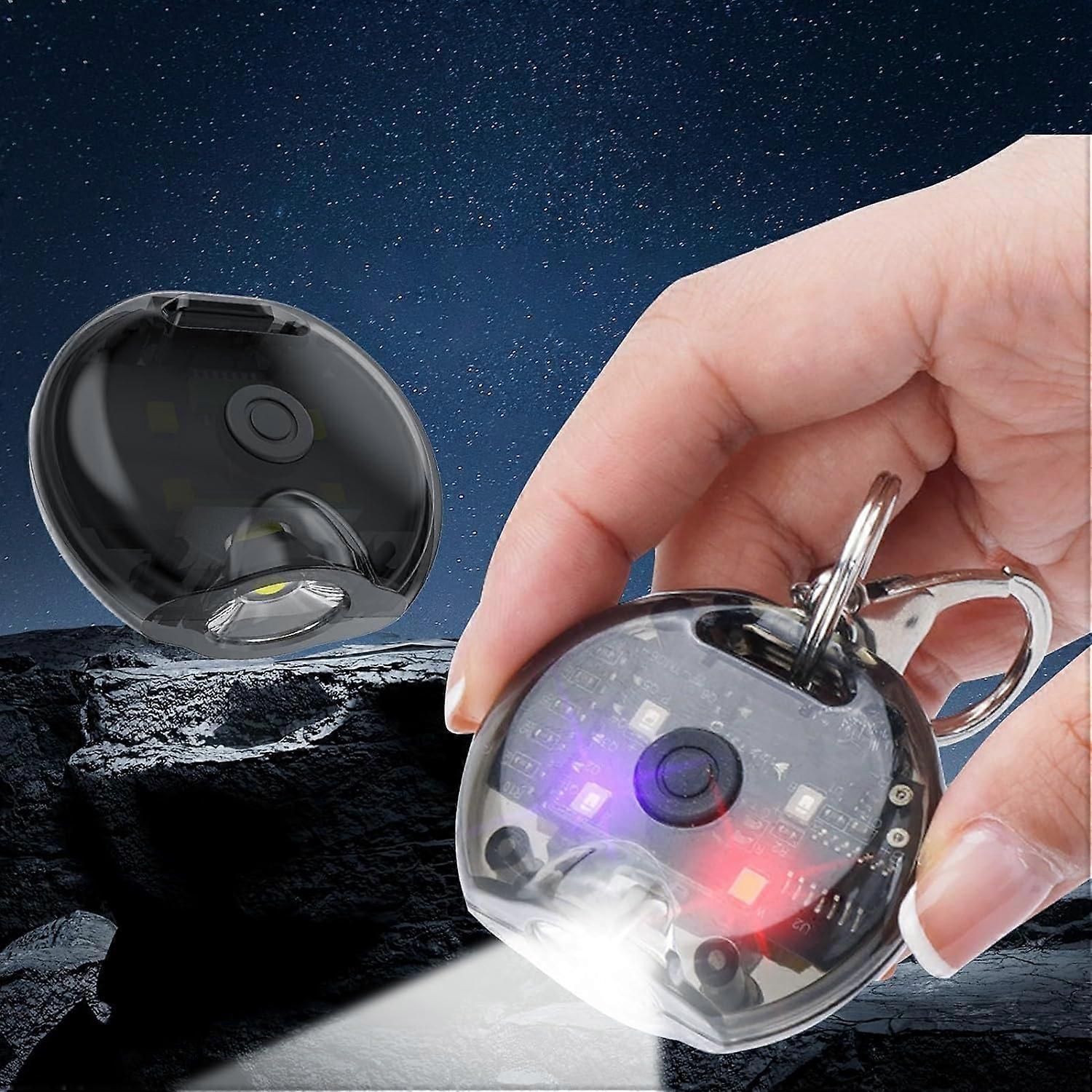 80LM Keychain Portable Flashlight Type-C Rechargeable Waterproof