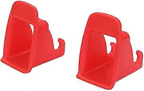 2 Pack Car Seat Safety Belt Fasteners with Fixed Buckle for Infant Seat (Red)