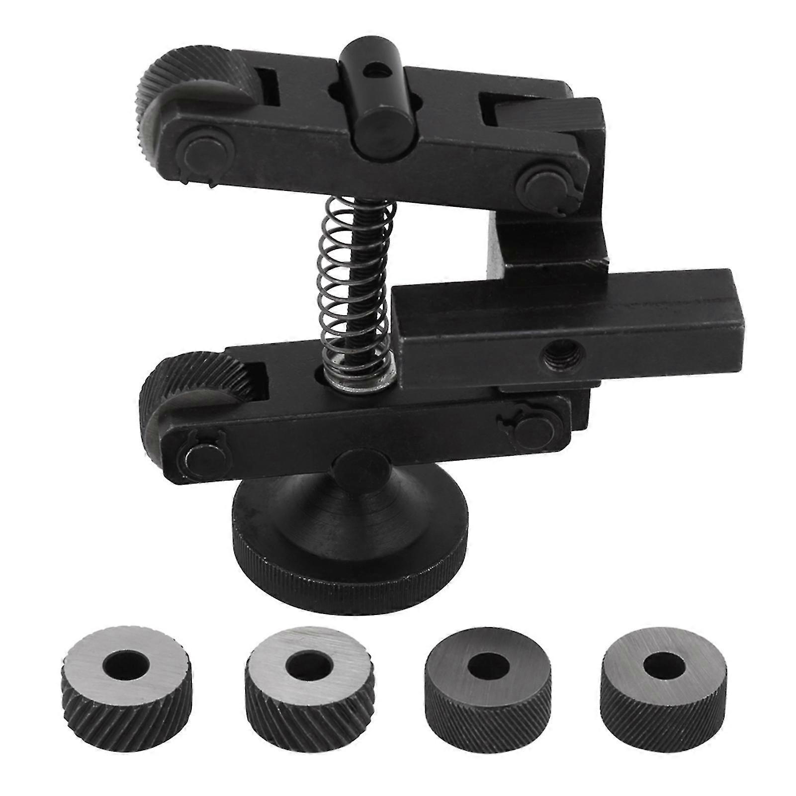 Adjustable Knurling Tool Holder with Linear Knurl for Lathe - 1 pcs