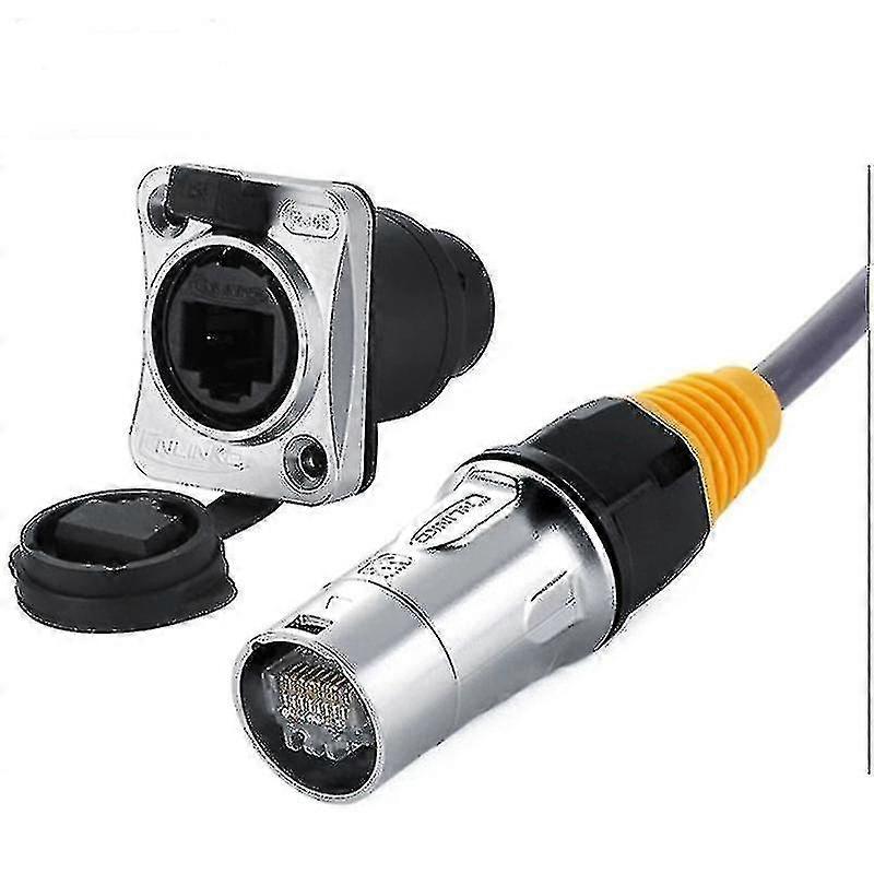 Ip67 Network Rj45 Waterproof Connectors / Ethernet Rj45 Waterproof