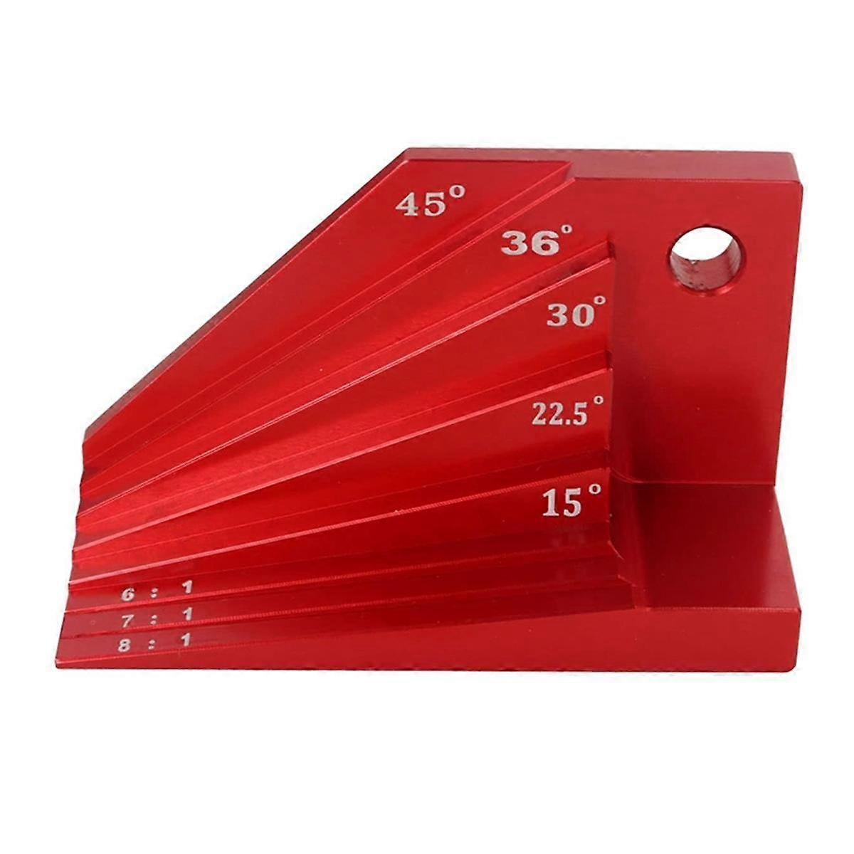 Bevel Block Gauge, Aluminum Alloy Angle Finder Universal Bevel Protractor, Miter Angles of 15, 22-1/2, 30, 36and 45