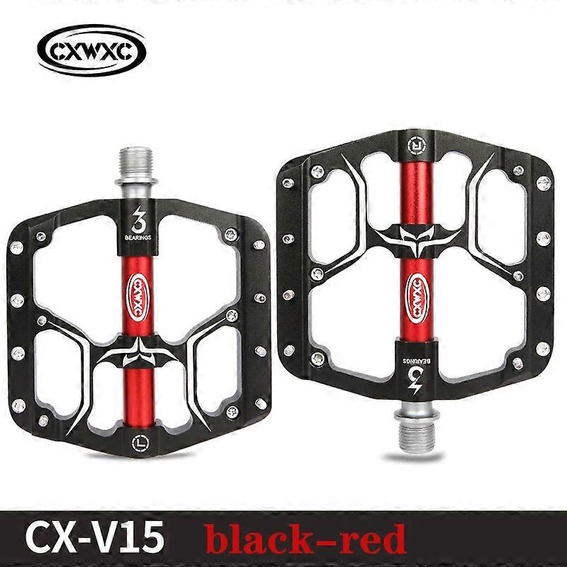 CXWXC V15 Bicycle MTB Pedals 3 Sealed Bearings Matte texture Flat Wide Platform Mountain Bike Pedales Bicicleta Accessories Part