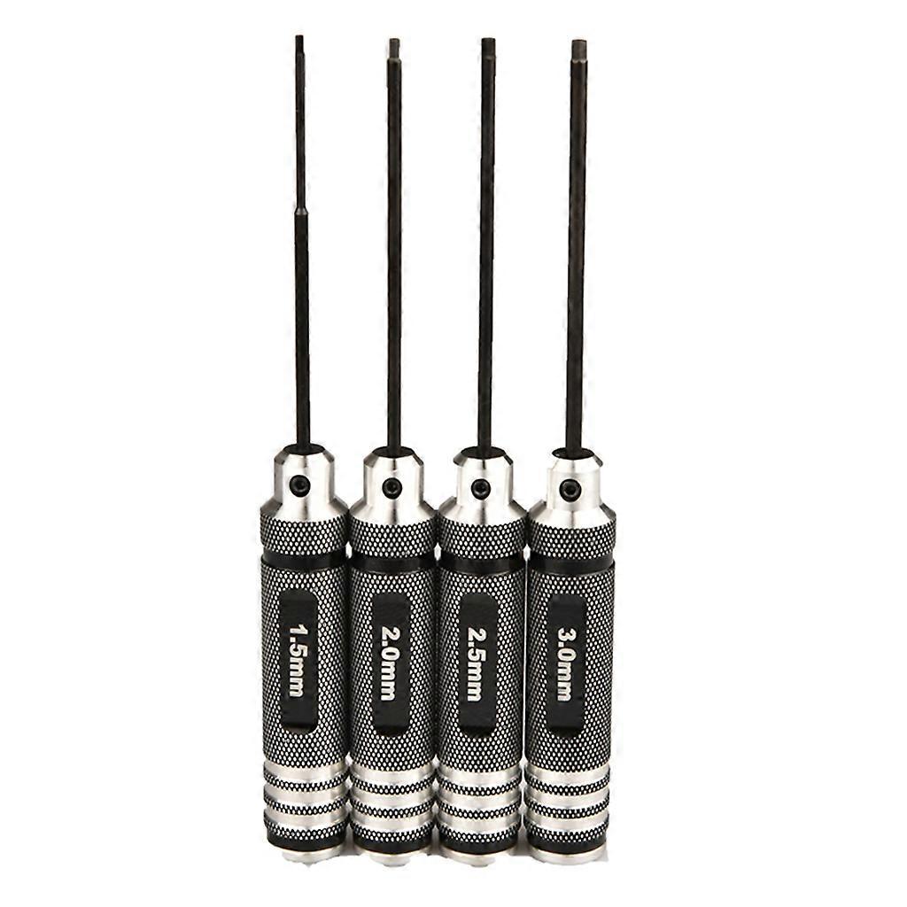 4pcs Hex Key Socket 1.5/2/2.5/3.0mm Sleeve Spanner Flat Head Wrench for RC Car