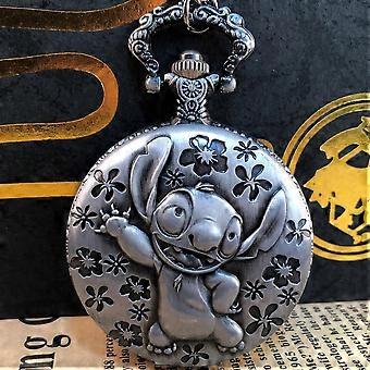 Niedliches Tier geschnitzte Quarz-Taschenuhr arabische Ziffern Beliebter dekorativer Gürtel Kettenanhänger Männer Frauen Universaluhr Geschenk