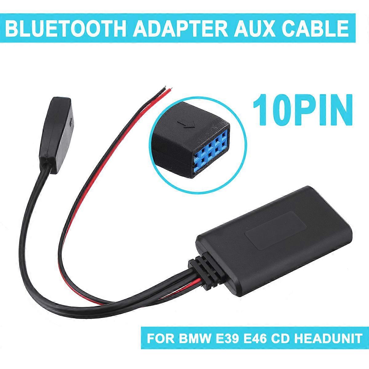 Car bluetooth Module 10-pin For BMW E39 E46  Auxiliary Receiver Cable Adapter Audio Cable
