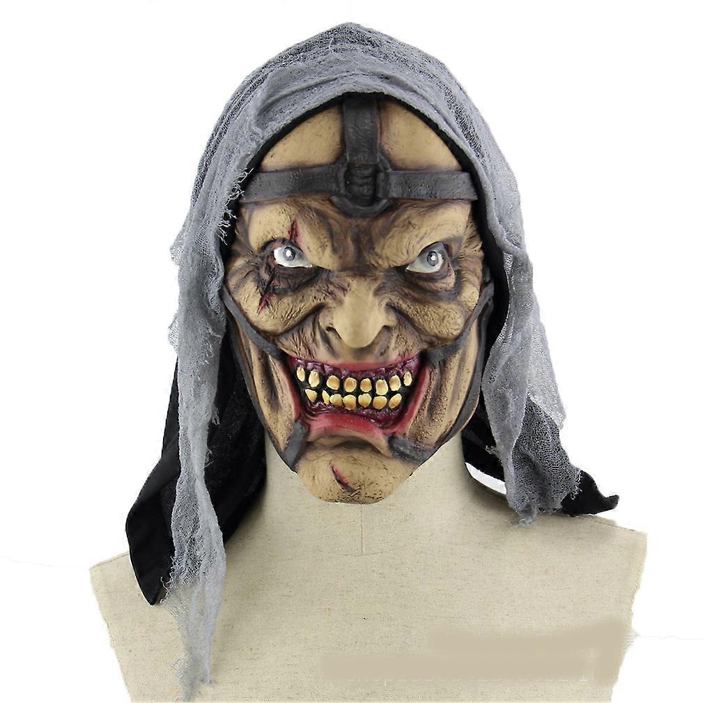 Scary Witch Mask Latex Full Face Cover Halloween Cosplay Prop