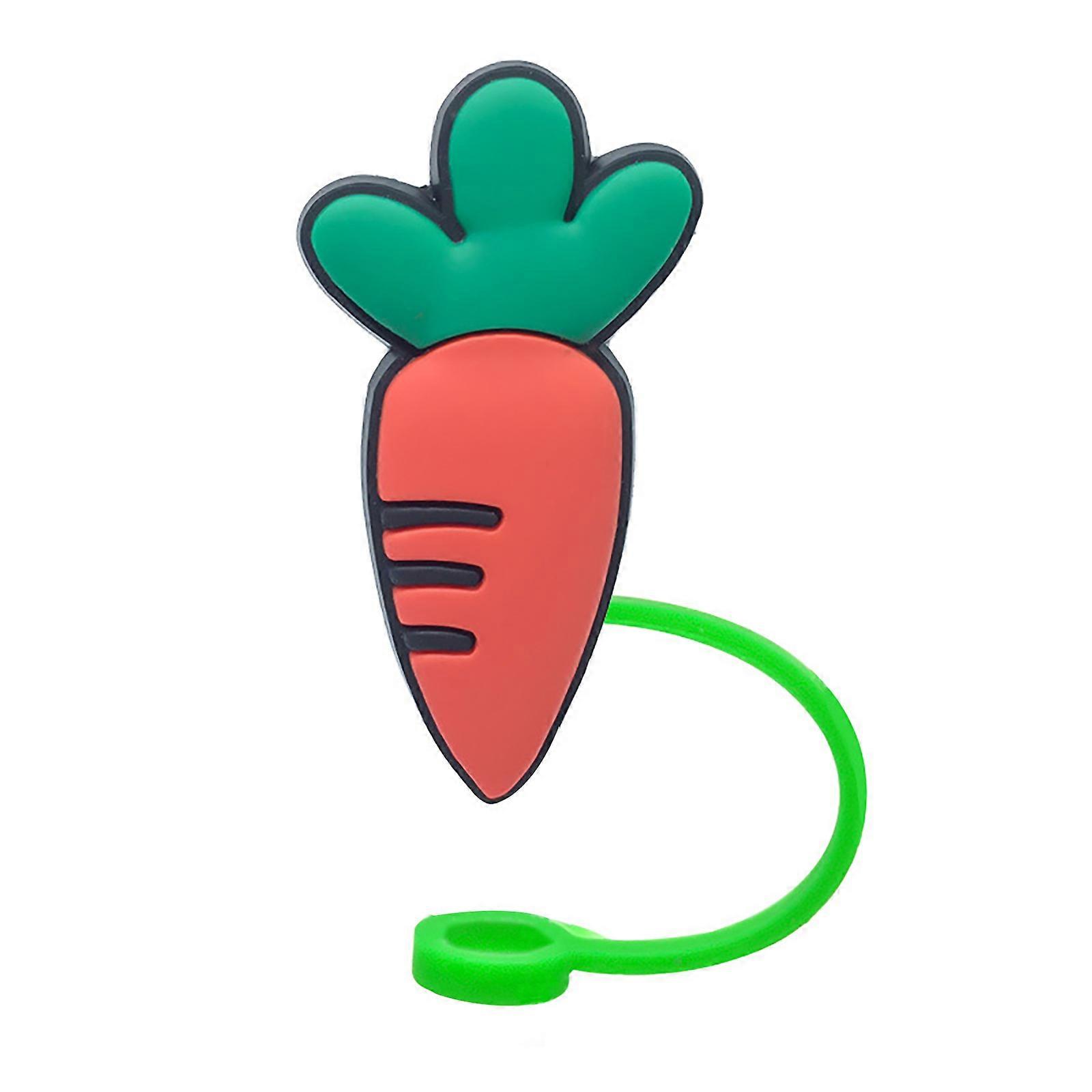 Silicone Straw Lid Reusable Straws Splashproof 5 X 5 X 2cm Dustproof Cute Cartoon Cup Accessories Drinking Dust Cap