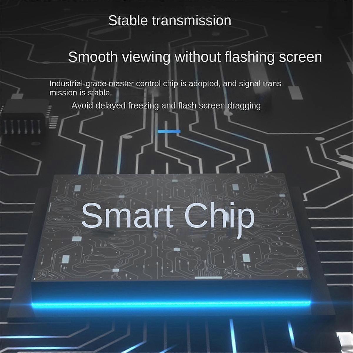 One Input Two Output Splitter Frequency Divider 4K 30HZ -Compatible Screen Divider Converter with EU Plug