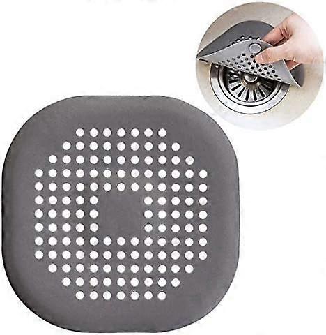 3PCS Gray Silicone  Sink Strainer for Kitchen Bathroom