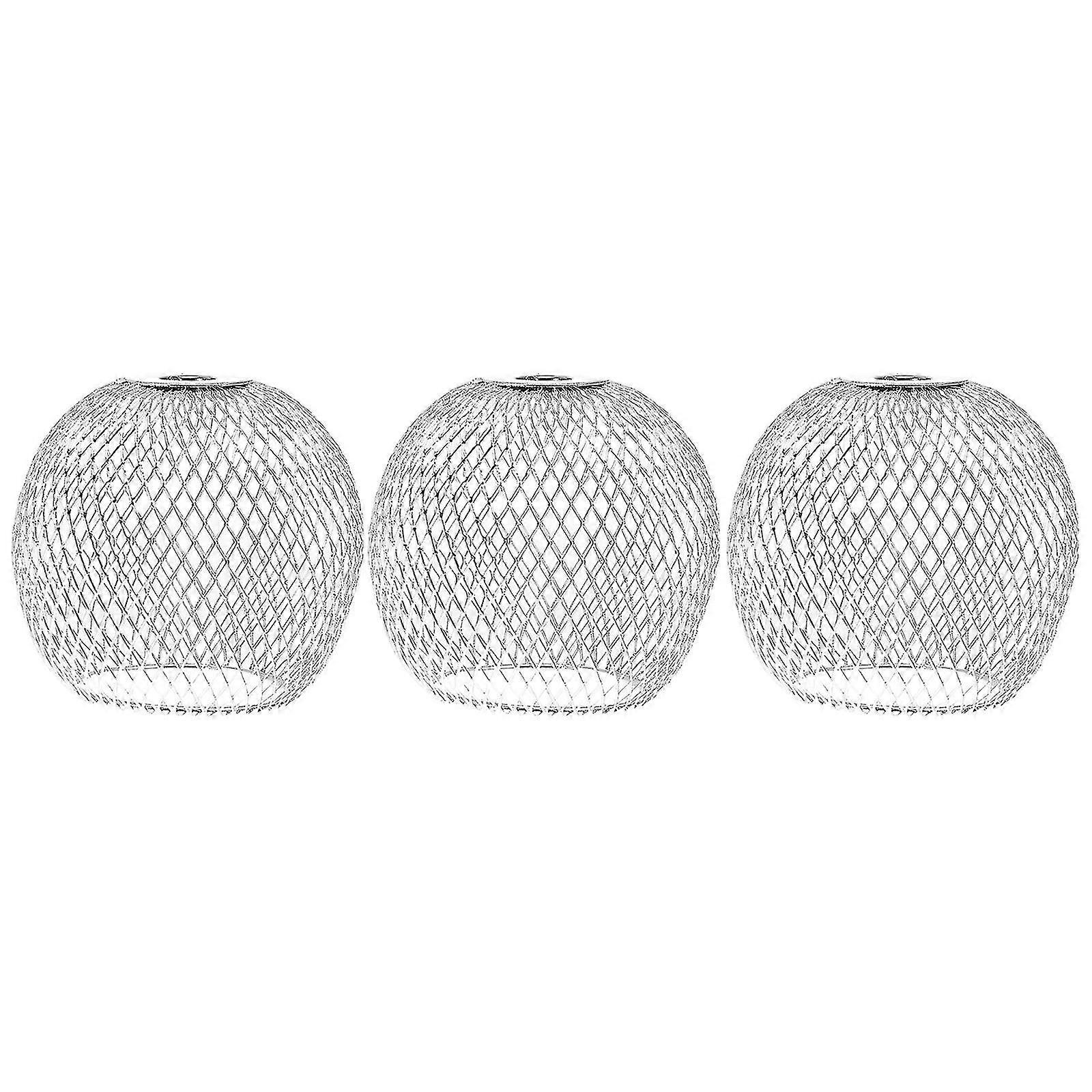 3 Pcs Orb Chandelier Metal Lamp Shade Spherical Light Shade Small Shades Chandelier Spherical Lampshade Decorative Lamp Shade