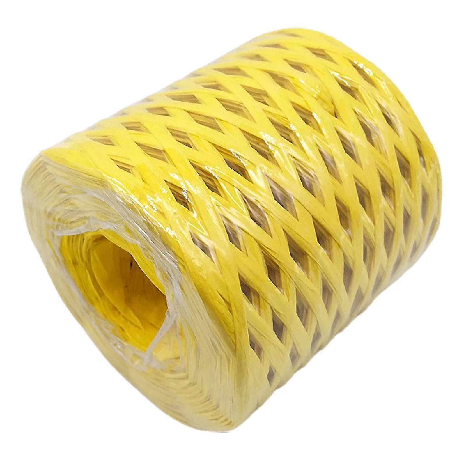 1 tekercs Raffia fonal dekoratív széles körben alkalmazott csomagoló ajándék Raffia szalma csomagolópapír papírfonal Diy Jikaix számára