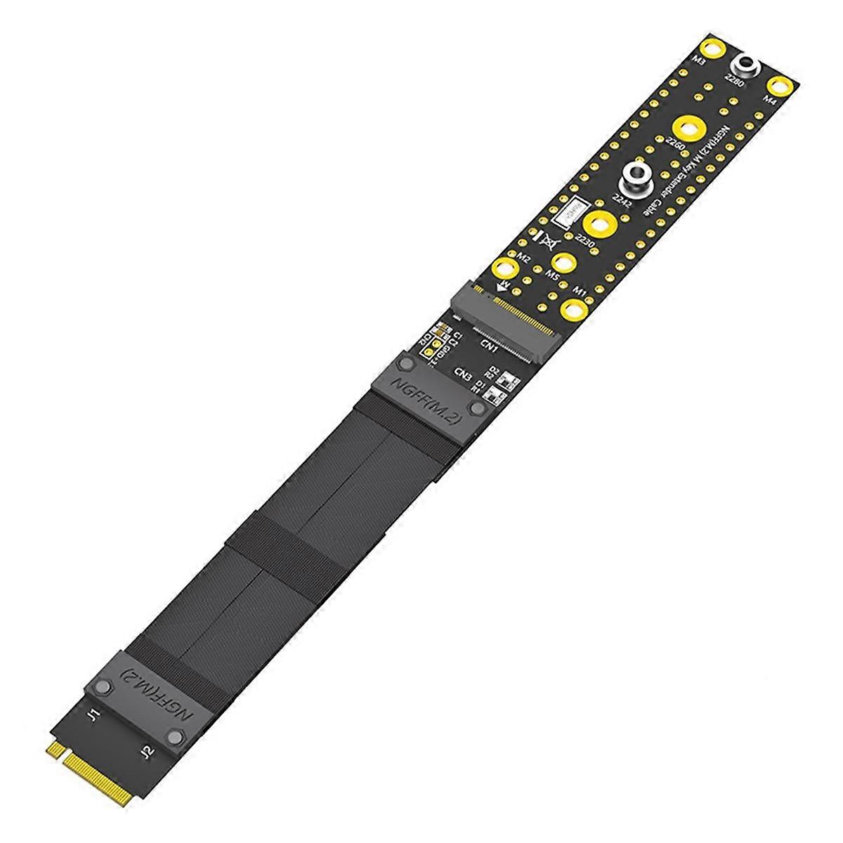 M.2 SSD Extension Cable M.2(NGFF) Key M NVMe Extension Cable Extender Support 2230/2240/2260/2280 H