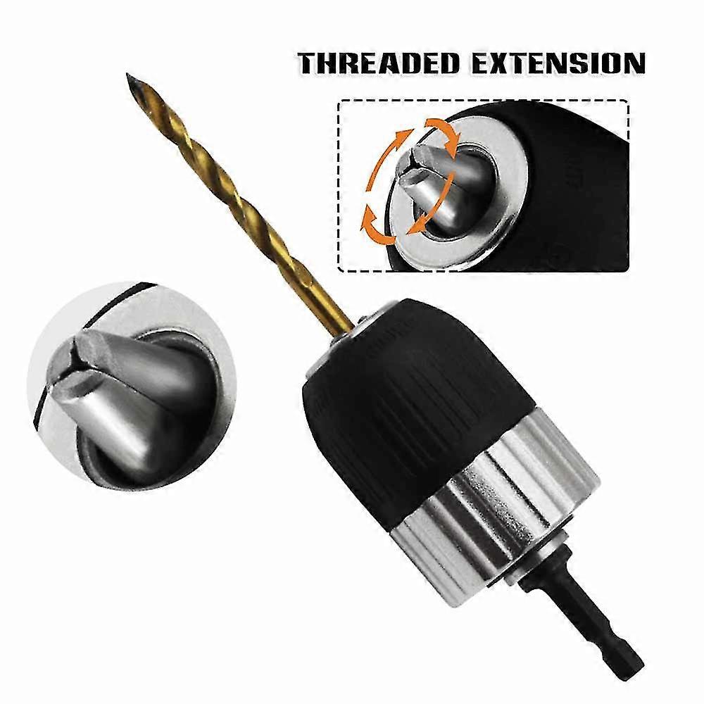 Hand Drill Conversion Chuck 2-13mm Clamping Range 3 / 8-24unf 6.35mm