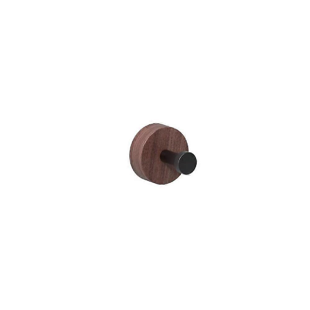 Solid Wood Wall-Mounted Coat Hooks - Rustic Multi-Hook Rack for Bedroom, Bathroom, and Entryway