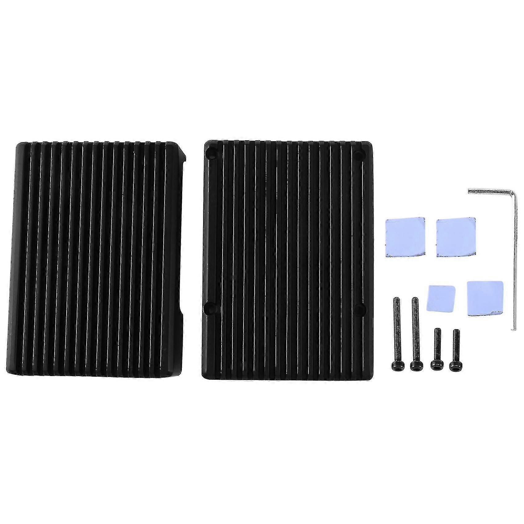 Exquisite Exquisite For 3 Model B Aluminum Alloy Case Cooling Shell Metal Enclosure Heat Dissipation, For 3b/3b+