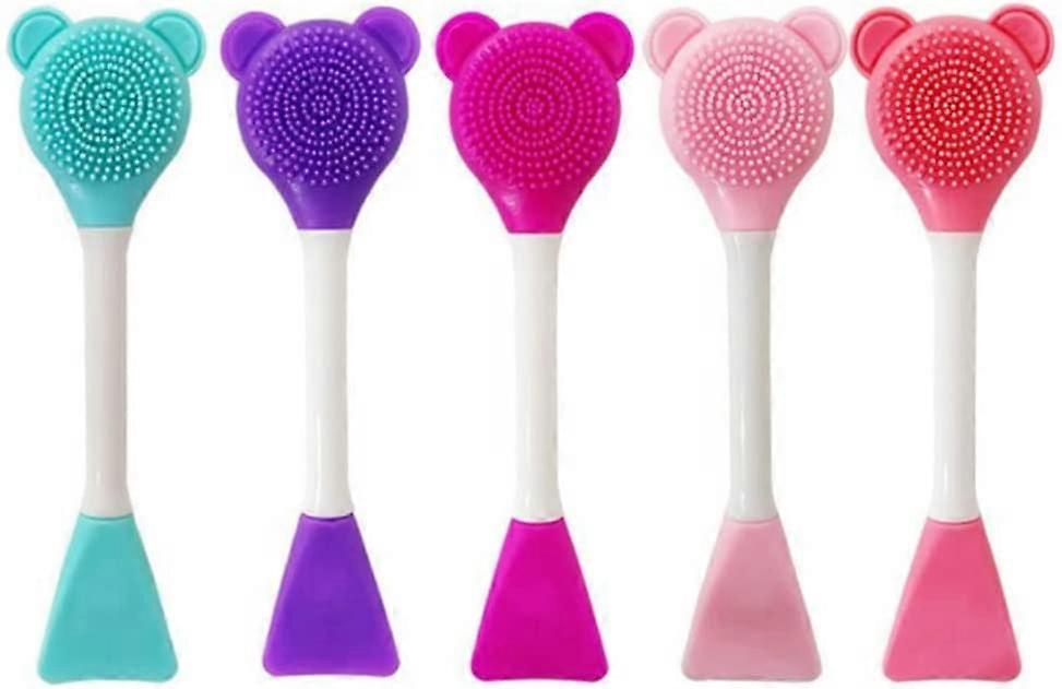 5-Piece Bear Silicone Face Mask Cleansing Brush