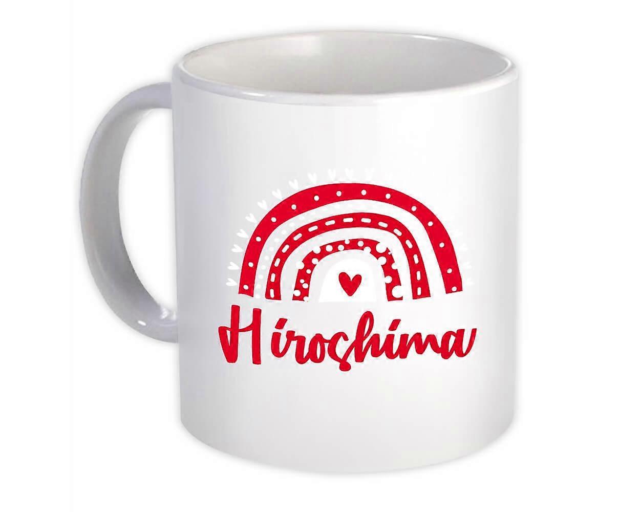Gift Mug: Hiroshima Japan Rainbow