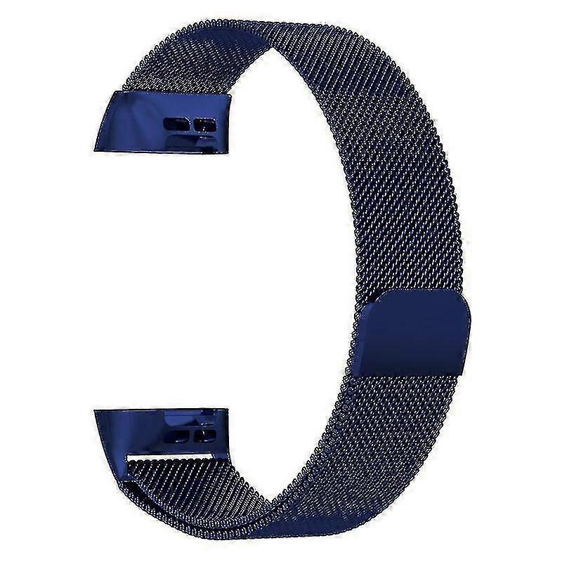 milanese Loop Bracelet Compatible With Fitbit Charge 3(blue)