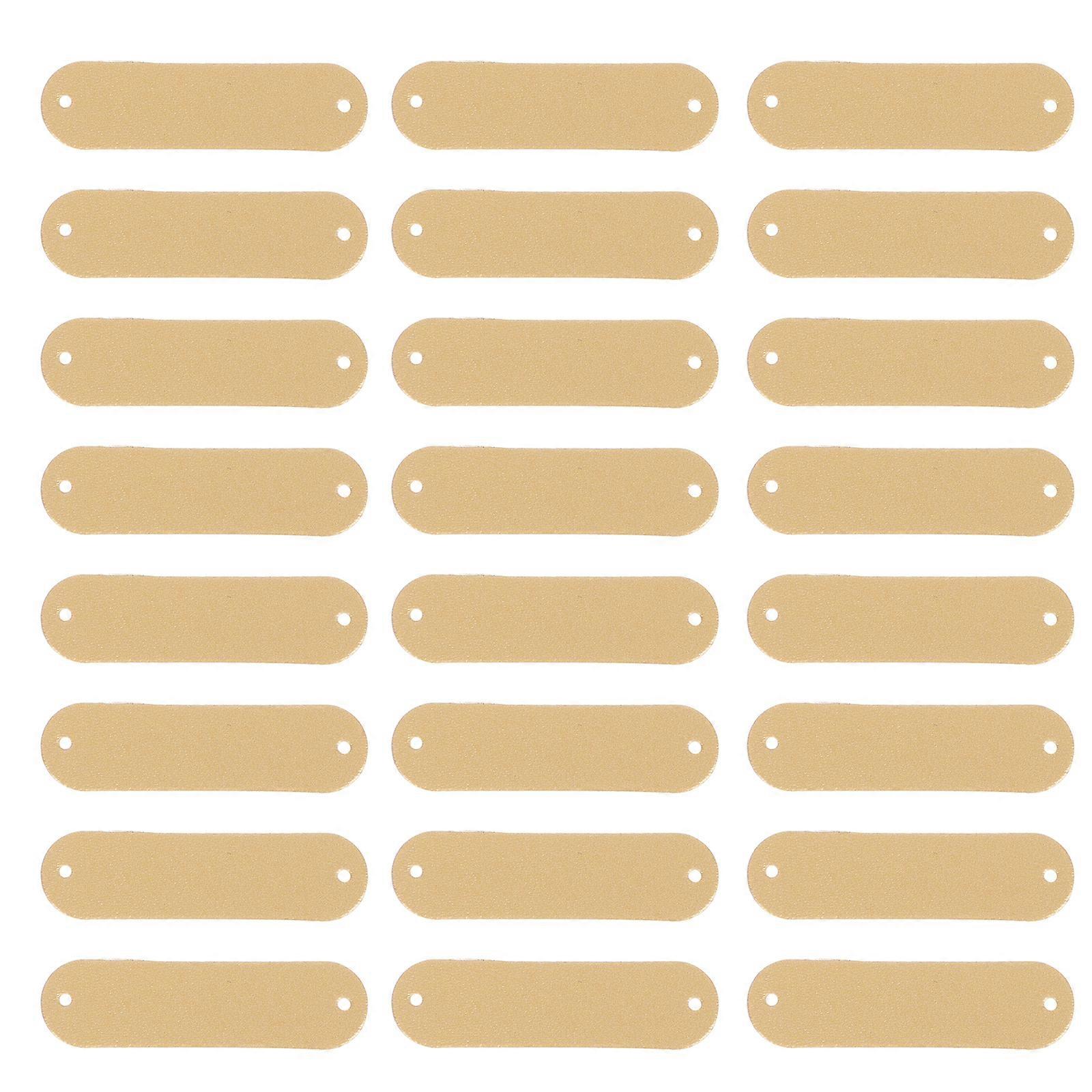 100Pcs DIY Handgemachte Leder Label Kleidung Hut Einzug Label Handgemachte Tags
