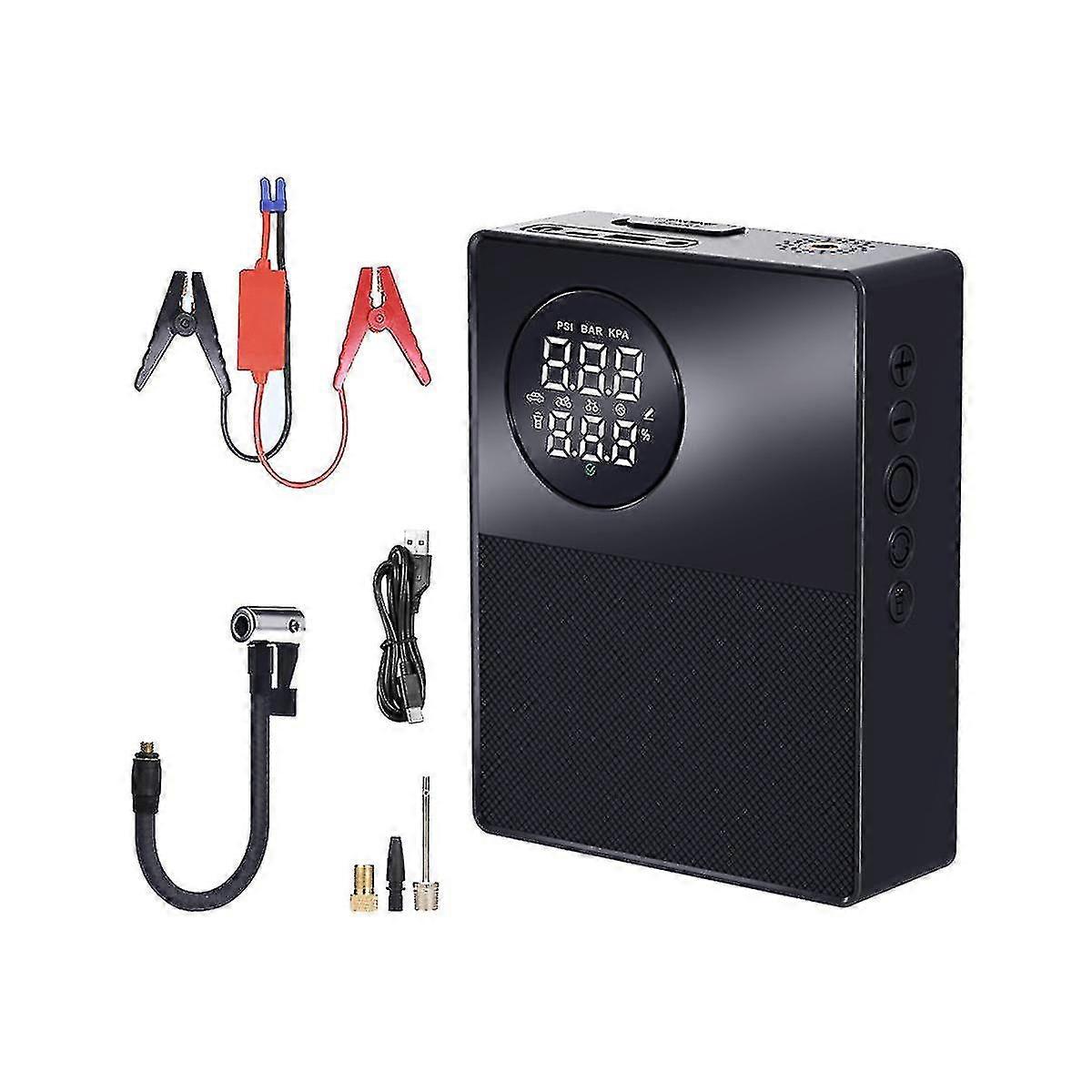 Four Strings 2 In 1 Portable Inflatable Pump Car Emergency Power Inflatable Pump One Machine Auto S