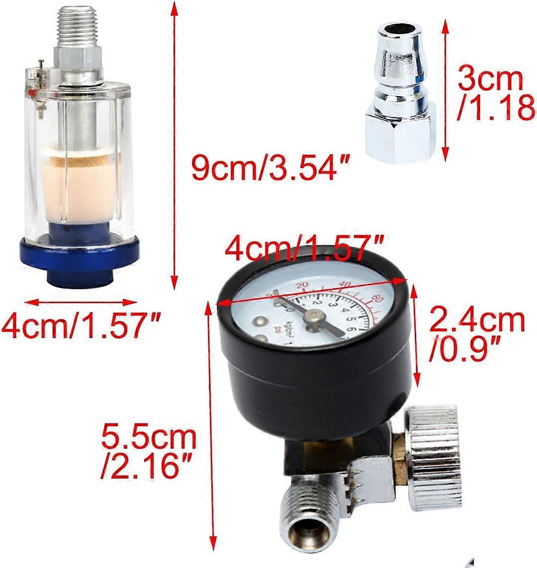 Automatyczny pistolet natryskowy 1/4 "regulator ciśnienia powietrza z separatorem oleju wodnego