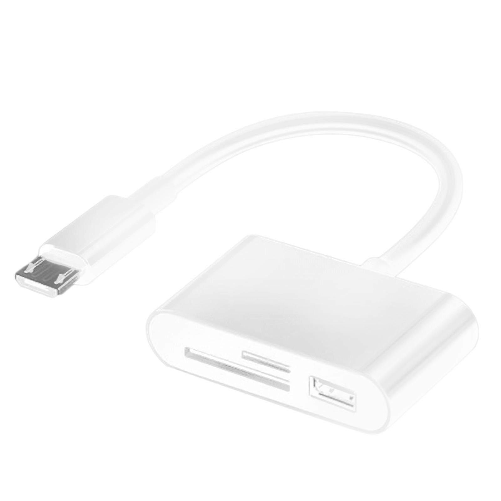 Card Reader 3-in-1 Multifunctional USB 2.0/Type-C U Disk TF Card Reader OTG Adapter for Mobile Phone