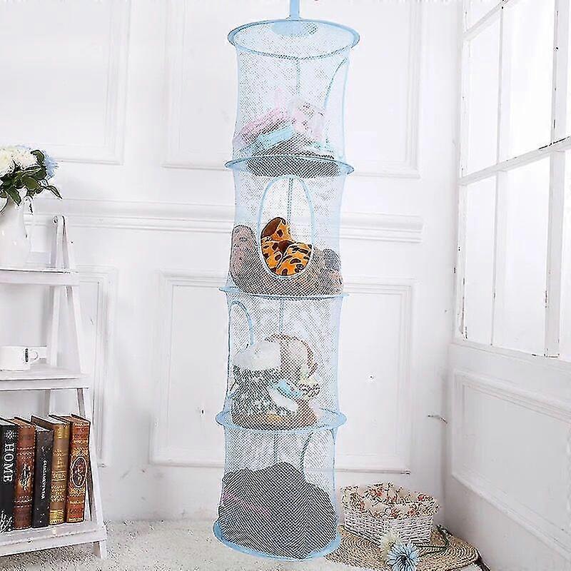 Kids Storage Net Hanging Drying Net Foldable Mesh Basket Storage For Plush