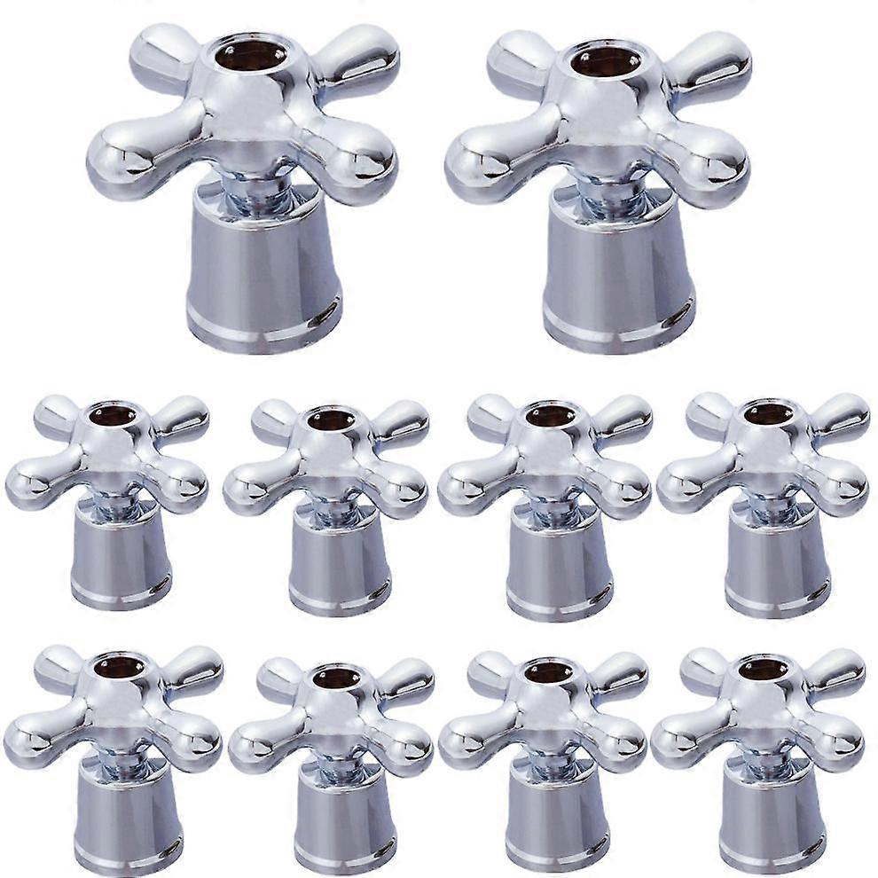 10pcs Faucet Knob Handle Universal Replacement Hot Cold Tap Switch Accessories