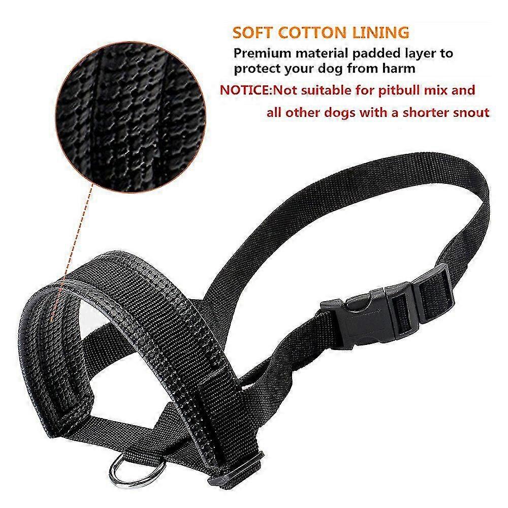 Nylon Dog Muzzle For Small,medium,large Dogs Prevent From Biting,barking And Chewing,adjustable Loop