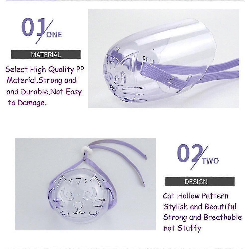 通気性の猫の犬の銃口抗咬傷のグルーミングマスクペット子猫口マスクカバーは猫のバスクリーニングツールのための銃口