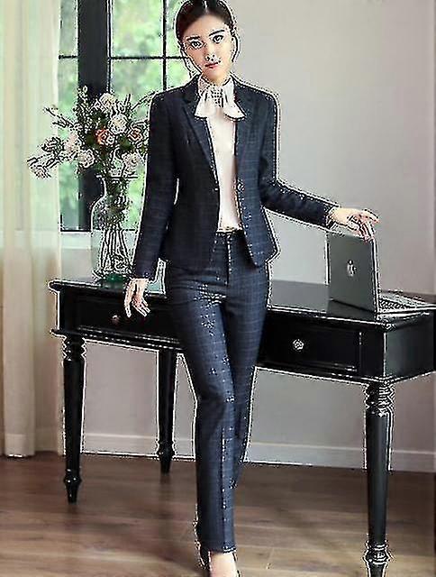 Fashion Suit Women Business Interview Long Sleeve Blazer And Trousers  Office Ladies Uniform Work Wear | Fruugo NO