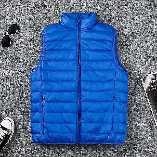 Winter Men Duck Down Vest 2023 Coat Ultralight Sleeveless Puffer Vest Jacket ultra thin warm lightweight down jacket Waistcoat Coats & Jackets