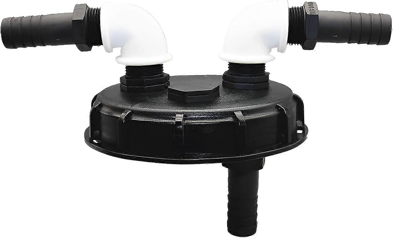 Fuel Cap Plastic for IBC Lid Closure Cap with Ventilation 163 mm for Refilling, IBC Fuel Cap Lid Filter for IBC Cap Water Tank Accessories Adapter Cap