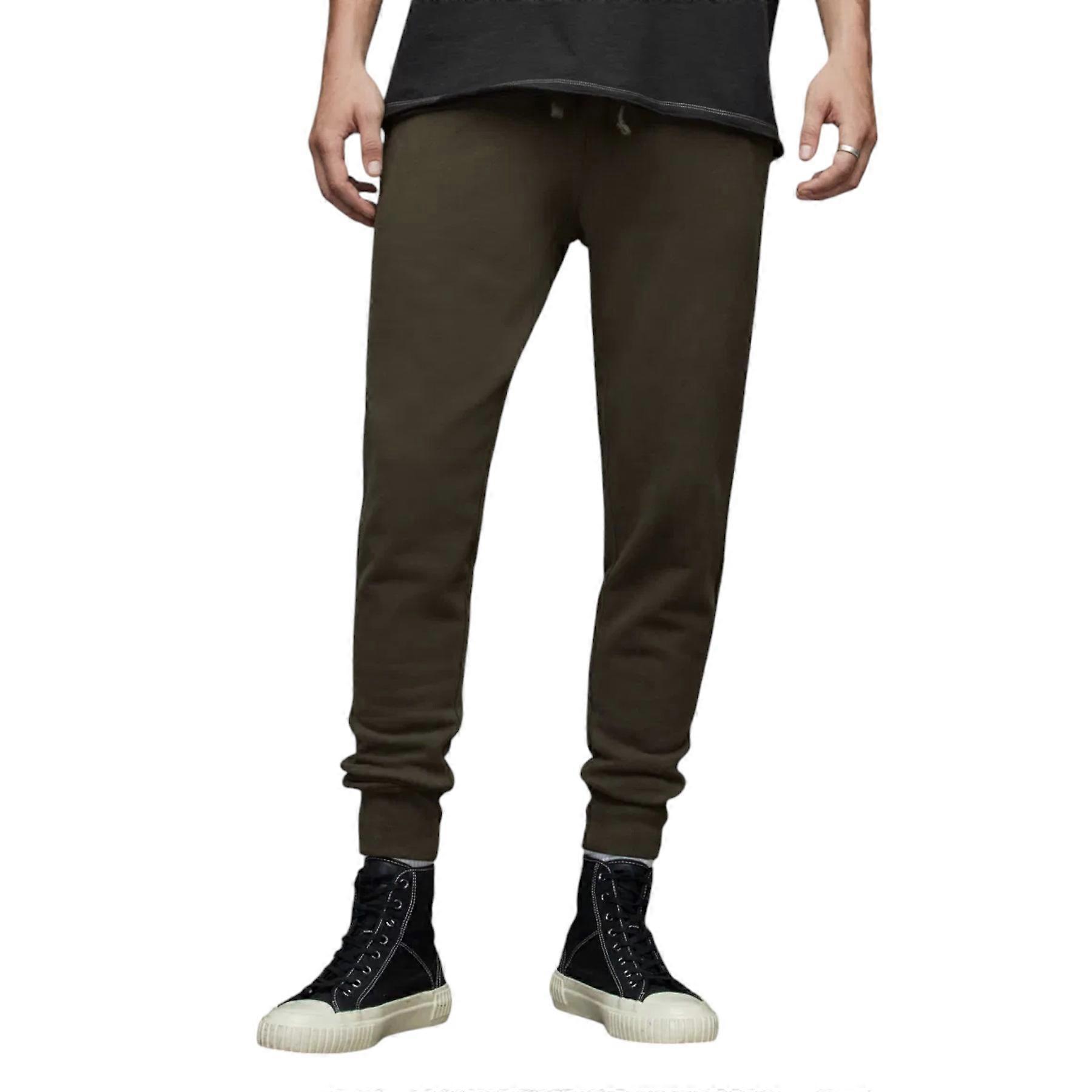 All Saints Raven Mens Slim Fit Sweatpants Fleece Bottoms Casual Cuffed Cotton