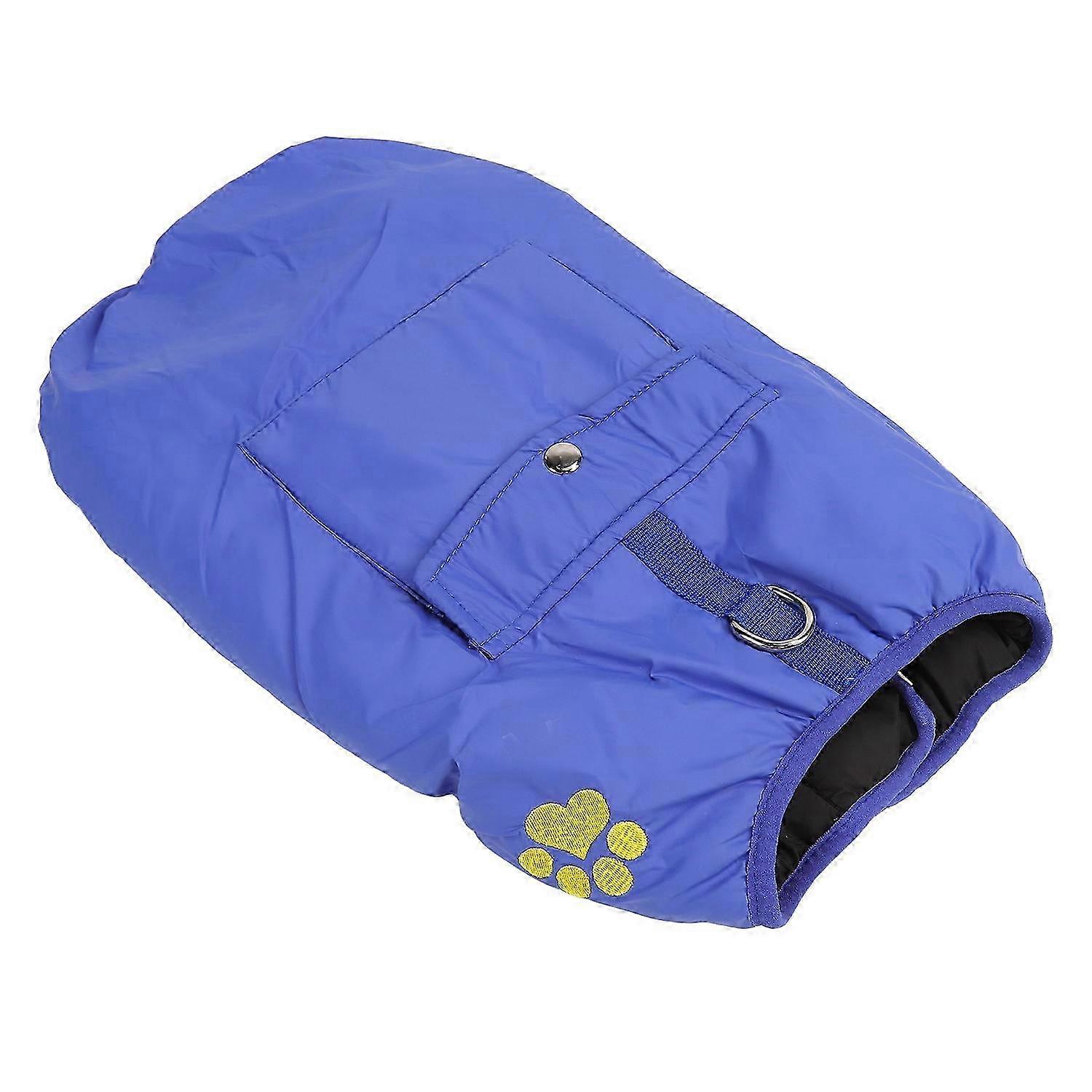 Dog Warm Vest Soft Adjustable Double Sided Wearable Waterproof Pet Cold Weather Coat for Medium Larg