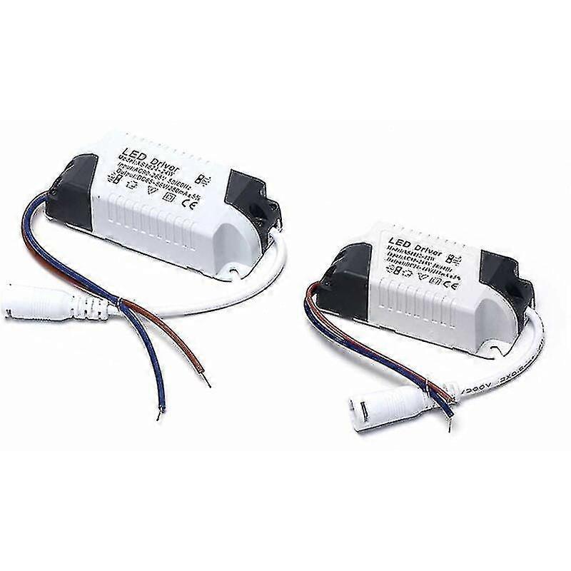 2x LED driver, 1-3W transformer for LED ceiling light, LED panel power supply, DC connector for LED