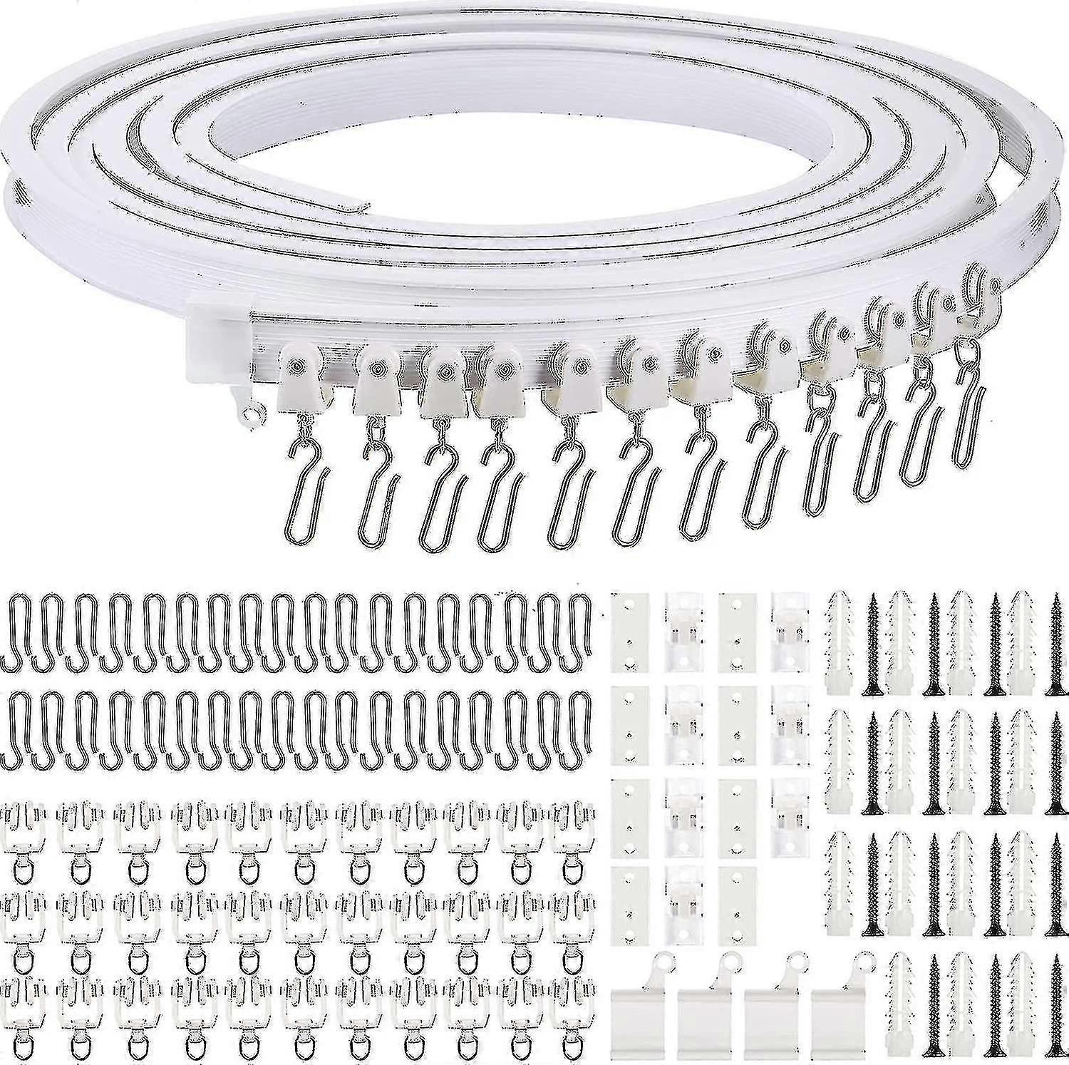 5 Meters Bendable Ceiling Curved Curtain Track Flexible Ceiling Curtain