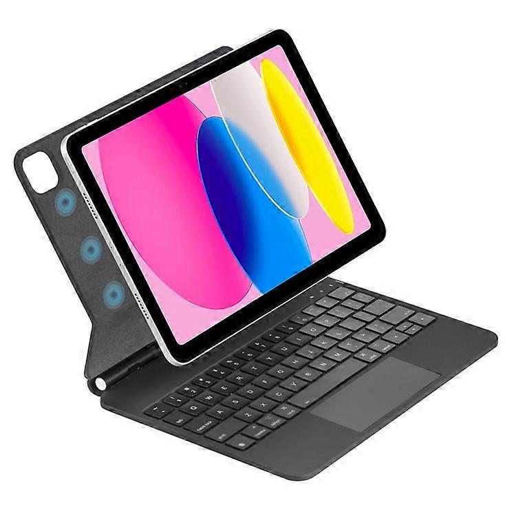 WIWU MK-002 Compatible Pour iPad 10.9 (2022) Clavier Bluetooth Étui de support de tablette en cuir magnétique