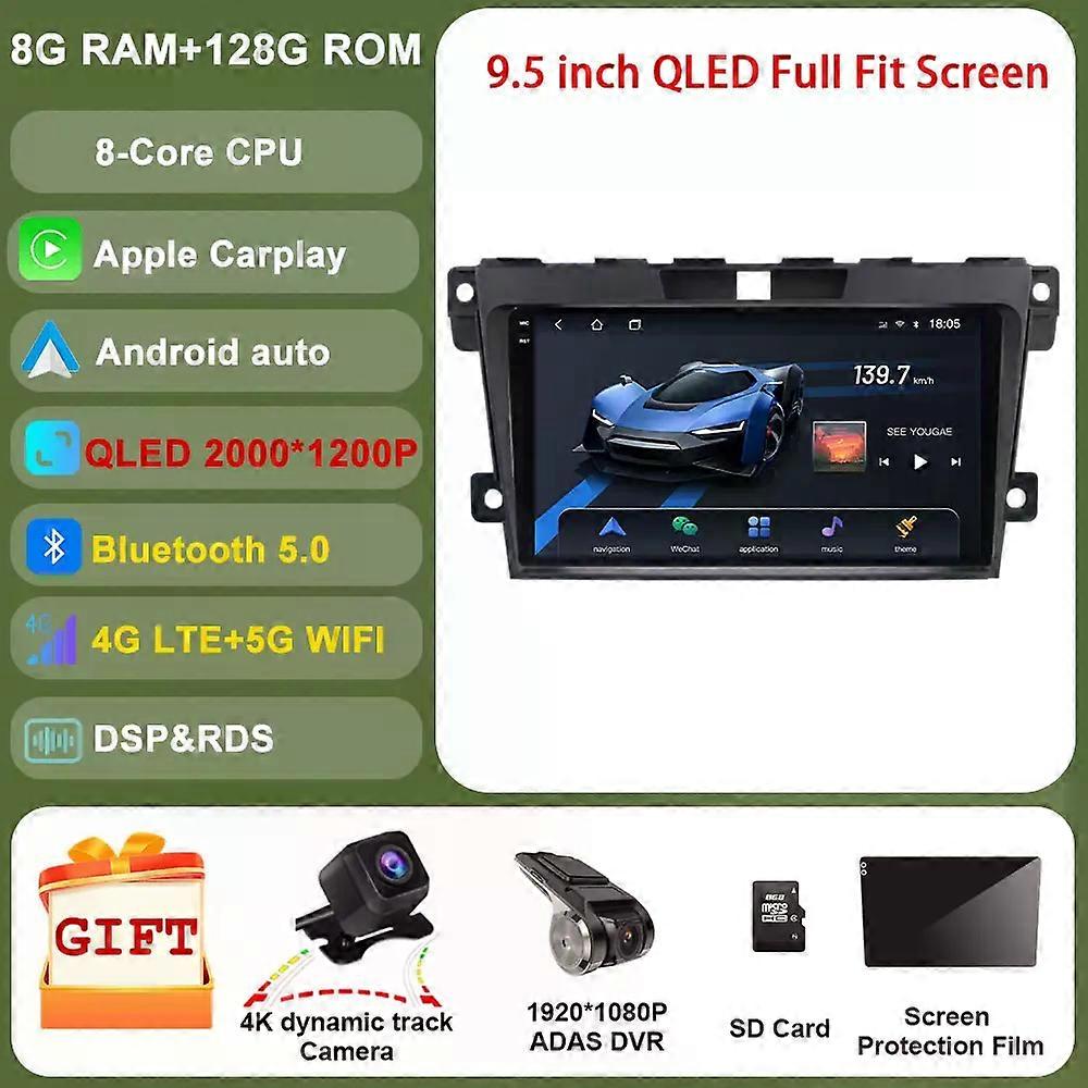 Dsp For Mazda Cx7 Cx-7 Cx 7 Er 2008 - 2015 Car Radio Multimedia Gps Stereo Player Wifi 4g Wireless Carplay Android Auto Bt Fm 2k