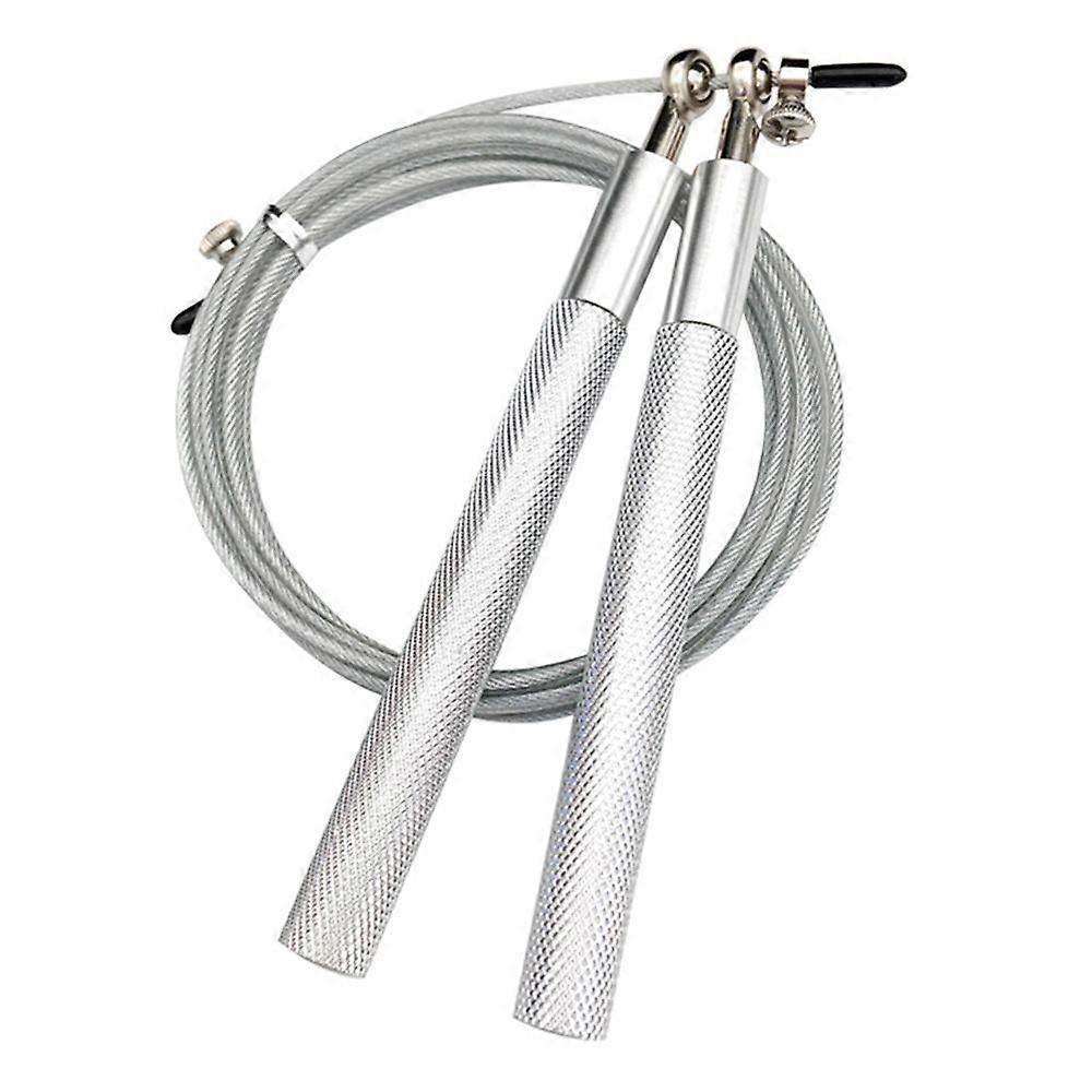 Speed Skipping Rope Adjustable Jumping Rope with Aluminium Alloy Handle and Ball Bearing Tangle-Free Exercise Rope for Fat Burning Exercises, Cross Fi