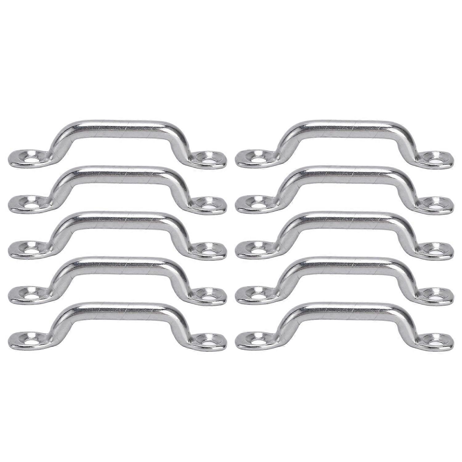 10Pcs Boat Top Pad Eye Deck Loop Tie Down 316 Stainless Steel Set Kit for Fixing