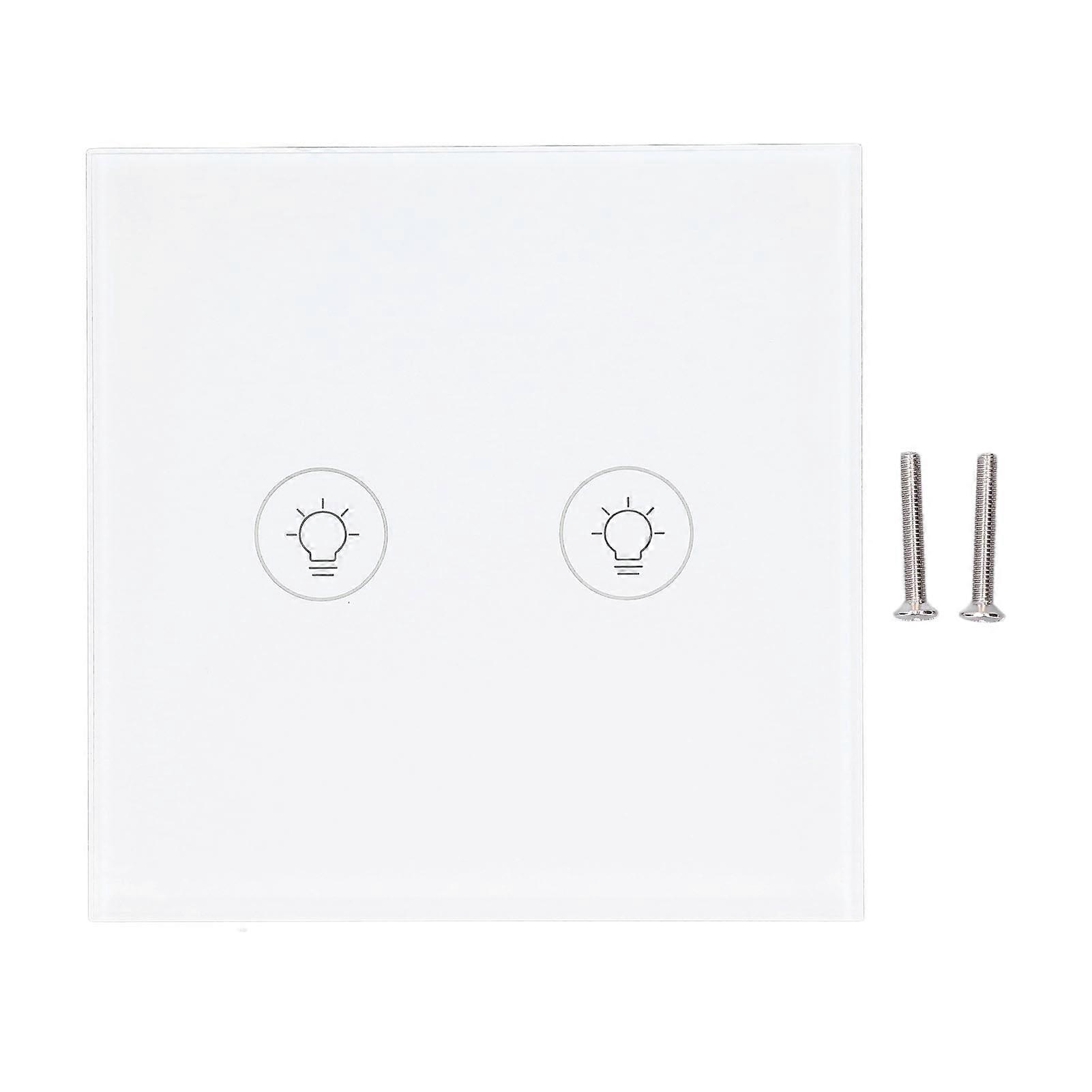 Wall Touch Light Switch Timing Function Tempered Glass Dimming Smart APP Control Lamp Switch for Zigbee 90‑