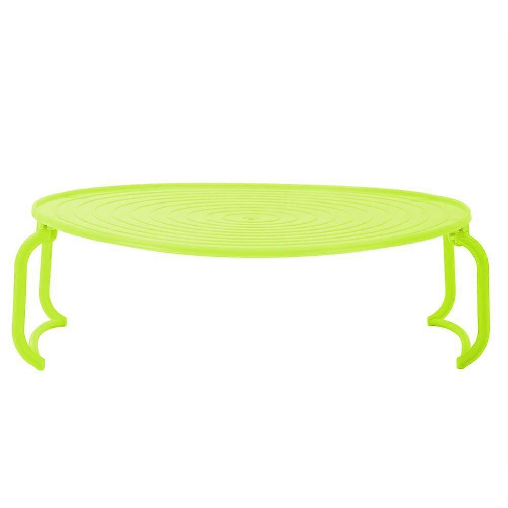 Multifunctional Microwave Oven Heating Layered Steaming Tray Heavy Duty Steaming Rack (Green)