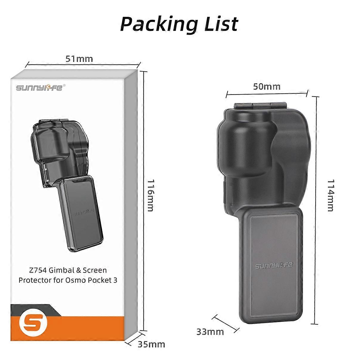 for Pocket 3 Protective Cover Silicone Case Pocket 3 Lens Screen Protective Case Multi-Functional Accessories