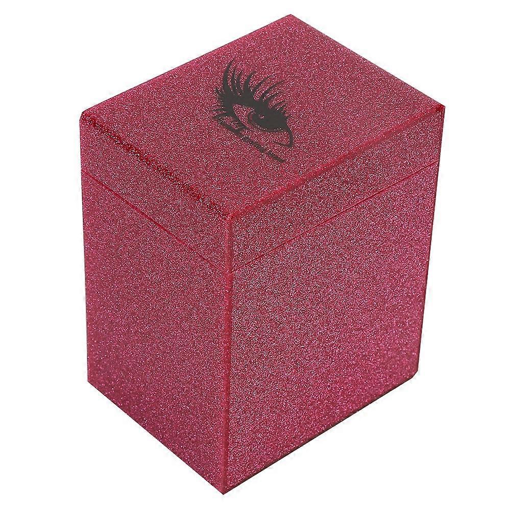 5 طبقات رائعة الاكريليك صندوق تخزين رمش كاذب تطعيم منظم رمش (وردي لامع)